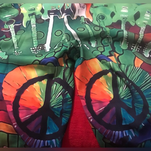 Mens Guitar Funky Hippie Band Lounge Pants Size Large - Picture 3 of 10